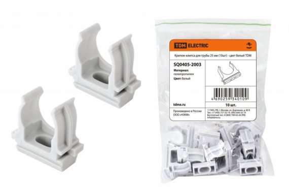 Фотография товара 'Tdm Крепеж-клипса для трубы 25 мм SQ0405-2003'