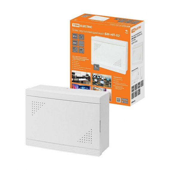 Фотография товара 'Tdm SQ0915-0322 Бокс мультимедийный БМ-НП-02, 320х260х125, IP31'