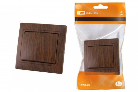 Фотография товара 'Tdm Выключатель 2 клавишный 10А'