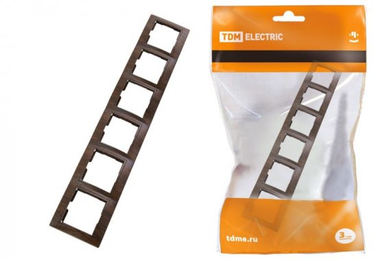 Фотография товара 'Tdm Рамка 6 постовая горизонтальная'