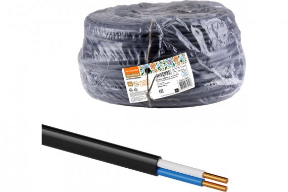 Фотография товара 'Tdm SQ0117-1618 Провод ВВГмб-П нг(А)-LS 2х2,5 220/380'