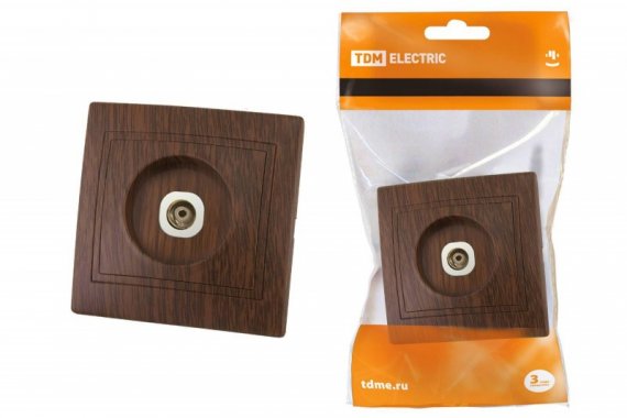 Фотография товара 'Tdm Розетка телевизионная простая (0-2400МГц,'