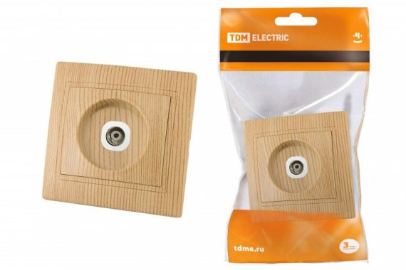 Фотография товара 'Tdm Розетка телевизионная простая (0-2400МГц,'