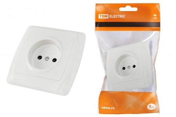 Фотография товара 'Tdm Розетка 2П 10А 250В "Онега" SQ1805-0015'