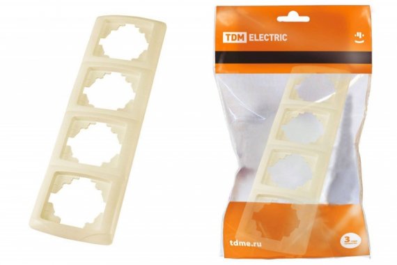 Фотография товара 'Tdm Рамка 4-х постовая вертикальная "Онега" SQ1805-0058'