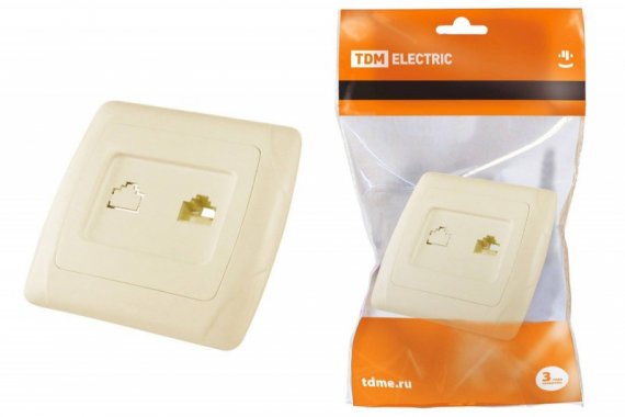 Фотография товара 'Tdm Розетка компьютерная RJ45 "Онега" SQ1805-0051'