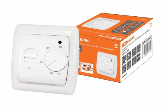 Фотография товара 'Tdm Термостат для теплых полов ТТП 16А 250В с датчиком "Онега" SQ1805-0060'