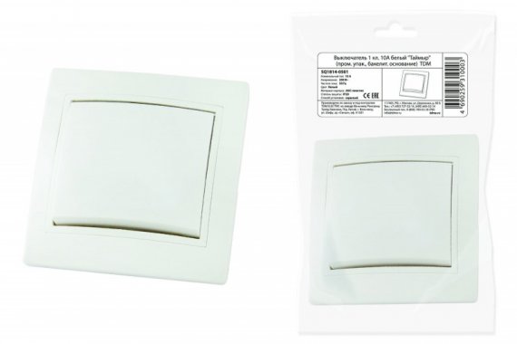 Фотография товара 'Tdm Выключатель 1 клавишный 10А'
