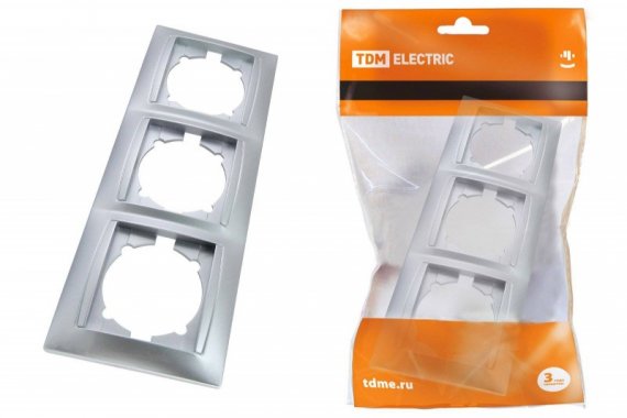 Фотография товара 'Tdm Рамка 3-х постовая вертикальная'