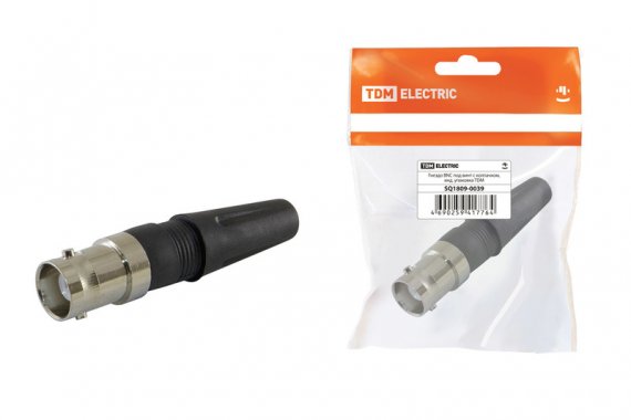 Фотография товара 'Tdm Гнездо BNC под винт с колпачком, SQ1809-0039'