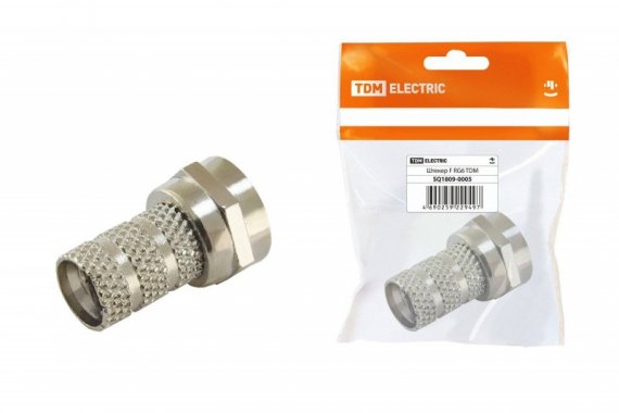 Фотография товара 'Tdm Штекер F RG6, SQ1809-0005'