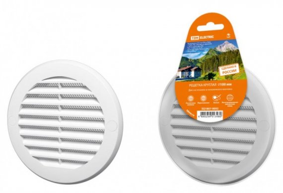 Фотография товара 'Tdm Решетка круглая с москитной сеткой, с фланцем SQ1807-0092'