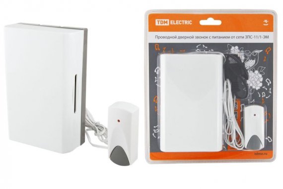 Фотография товара 'Tdm Звонок проводной ЗПС-11/1-ЭМ (кнопка IP30, AC 230V) SQ1901-0017'