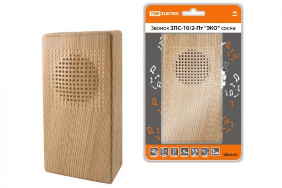 Фотография товара 'Tdm Звонок проводной ЗПС-10/2-Пт "ЭКО" ("птичка", без кнопки, AC 230V) SQ1901-0026'