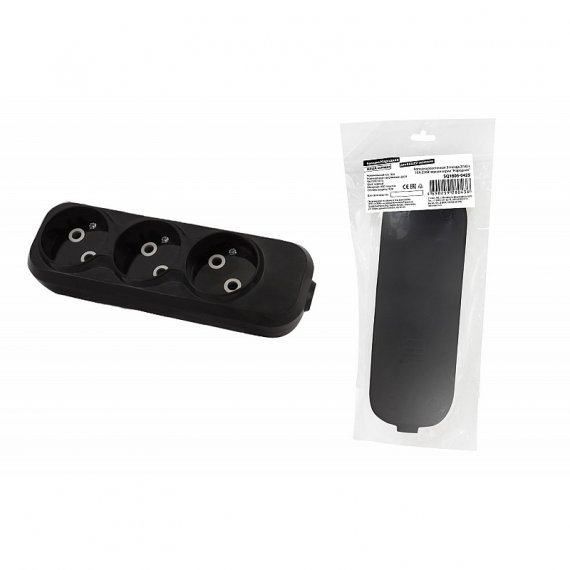 Фотография товара 'Tdm SQ1806-0425 Колодка розеточная 3 гнезда 2П б/з 10А 250В'