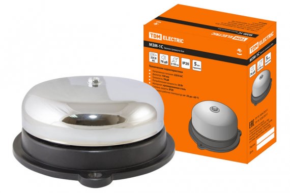 Фотография товара 'Tdm Звонок громкого боя МЗМ-1С-150мм 78дБ 220В SQ1903-0008'