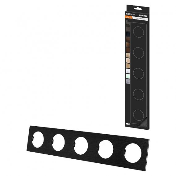 Фотография товара 'Tdm SQ1819-0264 Рамка пятипостовая агат, алюминий, шлифованный, "Байкал"'