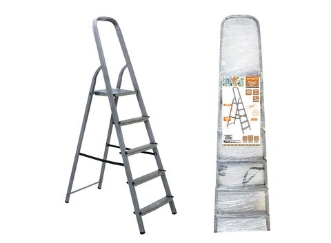 Фотография товара 'Tdm Стремянка стальная ССт-5, 5 ступеней с цинковым покрытием, стальной профиль, SQ1028-0112'