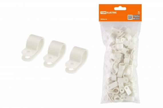 Фотография товара 'Tdm Скоба нейлоновая крепежная СКН-9 SQ0514-0203'