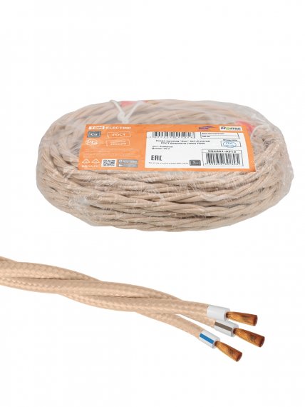 Фотография товара 'Tdm SQ2801-0313 Ретро провод "Эко" 3х1,5 витой ГОСТ'