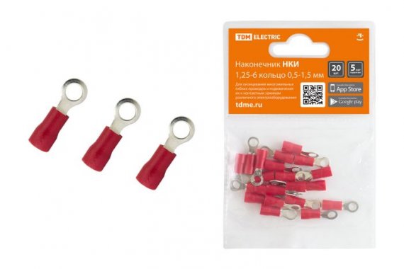 Фотография товара 'Tdm Наконечник НКИ 1,25-6 кольцо 0,5-1,5мм SQ0568-0003'