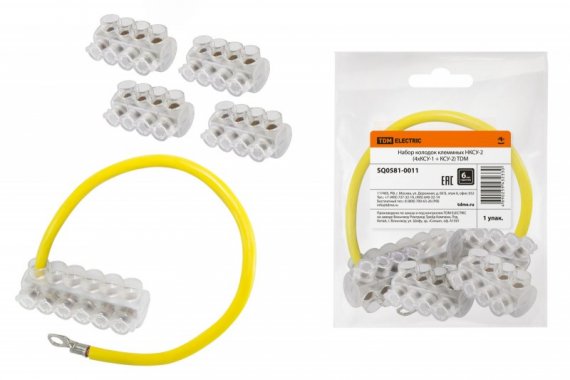 Фотография товара 'Tdm Набор колодок клеммных НКСУ-2 (4xКСУ-1 + КСУ-2) SQ0581-0011'