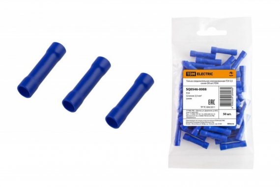 Фотография товара 'Tdm Гильза соединительная изолированная ГСИ 2,5 SQ0546-0008'