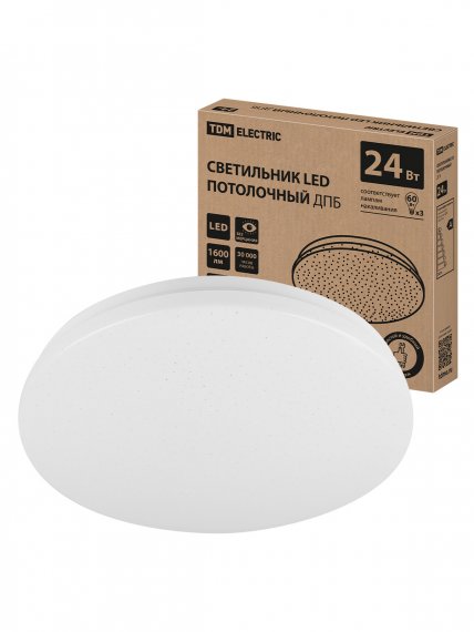 Фотография товара 'Tdm SQ0329-9015 Светильник LED потолочный ДПБ 02, 24 Вт, 4000 К'