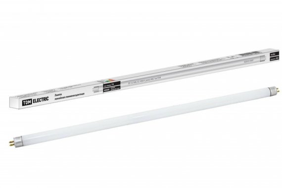 Фотография товара 'Tdm Лампа люминесцентная линейная двухцокольная ЛЛ-12/16Вт, T4/G5, 4000 К SQ0355-0007'