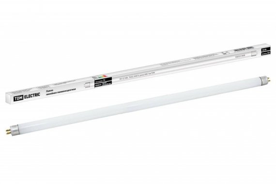 Фотография товара 'Tdm Лампа люминесцентная линейная двухцокольная ЛЛ-12/16Вт, T4/G5, 6500 К SQ0355-0008'