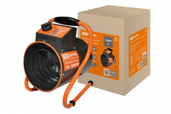 Фотография товара 'Tdm Тепловая пушка ТПК в круглом корпусе 5 кВт SQ2520-0003'