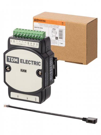 Фотография товара 'Tdm Коммуникационный интернет-модуль КИМ (TCP/IP - RS-485/RS-232) для ПЛК12, SQ0750-0006'