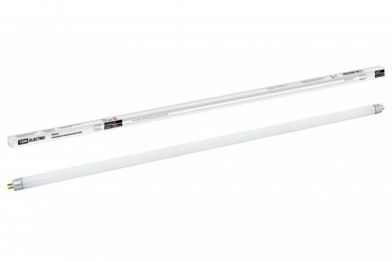 Фотография товара 'Tdm Лампа люминесцентная линейная двухцокольная ЛЛ-12/24Вт, T4/G5, 6500 К SQ0355-0012'