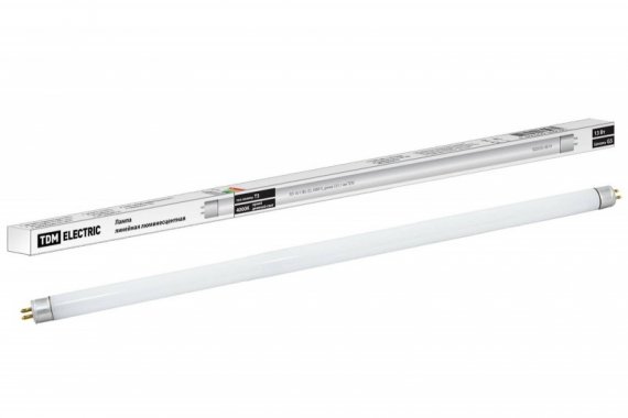 Фотография товара 'Tdm Лампа люминесцентная линейная двухцокольная ЛЛ-16/13 Вт, T5/G5, 4000 К SQ0355-0019'