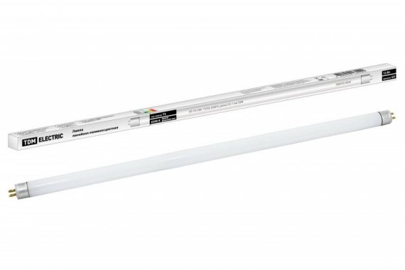 Фотография товара 'Tdm Лампа люминесцентная линейная двухцокольная ЛЛ-16/13 Вт, T5/G5, 6500 К SQ0355-0020'