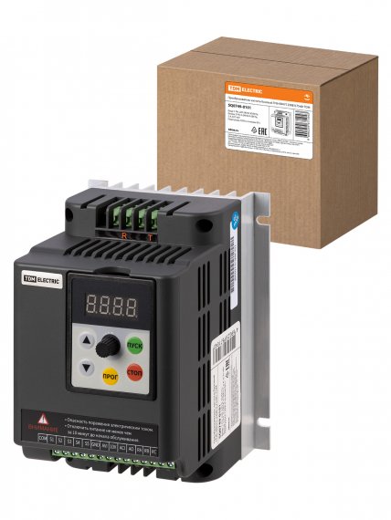 Фотография товара 'Tdm Преобразователь частоты базовый ПЧб-00H75 230В 0,75кВт , SQ0749-0101'