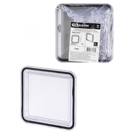 Фотография товара 'Tdm SQ0813-0010 Стекло для электрощитов СПЭ-1 (поликарбонат 117х117)'