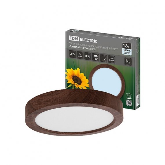 Фотография товара 'Tdm SQ0329-0445 Светильник накладной светодиодный круг "Даунлайт" СПО'