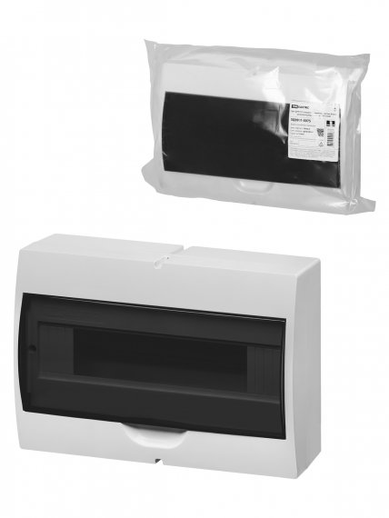 Фотография товара 'Tdm SQ0901-0075 Щит ЩРН-П-15 модулей, навесной, пластик, белый, дымчатая дверца'