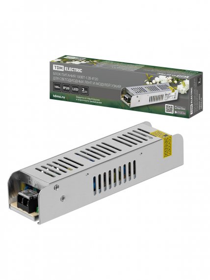 Фотография товара 'Tdm SQ0331-0552 Блок питания 100Вт-12В-IP20 для светодиодных лент и модулей'