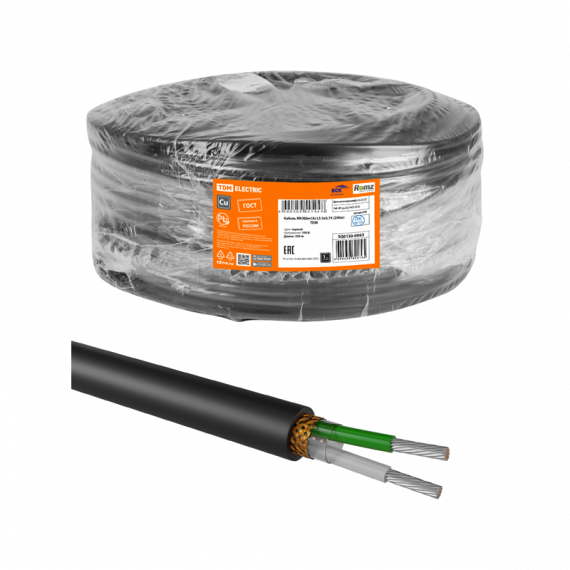 Фотография товара 'Tdm SQ0130-0065 Кабель МКЭШнг(A)-LS 2x0,75 (20м)'