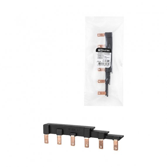 Фотография товара 'Tdm SQ0802-0314 Шина соединительная наборная ШСН 3П 63А 2x3PIN(тип A)'