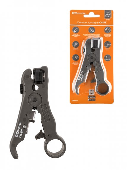 Фотография товара 'Tdm Съемник изоляции СИ-ВК, для зачистки кабеля типа RG-6, RG-59, RG-7, RG-11, "МастерЭлектрик", SQ1003-0111'