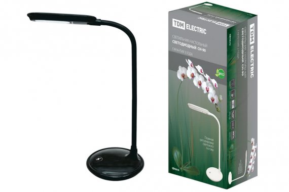 Фотография товара 'Tdm SQ0337-0047 Светильник светодиодный СН-90, гибкий, сенсор-диммер, 220 В, 5 Вт, 5300 К'