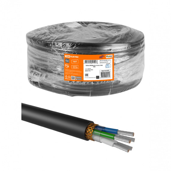 Фотография товара 'Tdm SQ0130-0055 Кабель МКЭШнг(A)-LS 5x0,5 (50м)'