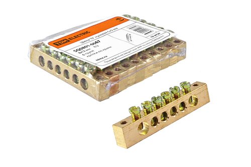 Фотография товара 'Tdm Шина "N" нулевая 8x12мм 6/2 SQ0801-0067'