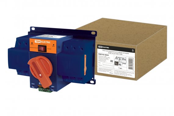 Фотография товара 'Tdm Блок автоматического ввода резерва БАВР-М 3П 40А, SQ0743-0043'