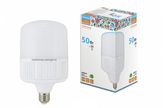 Фотография товара 'Tdm Лампа светодиодная T-50 Вт-230 В-4000 К–E27 (125x206 мм), SQ0340-1646'