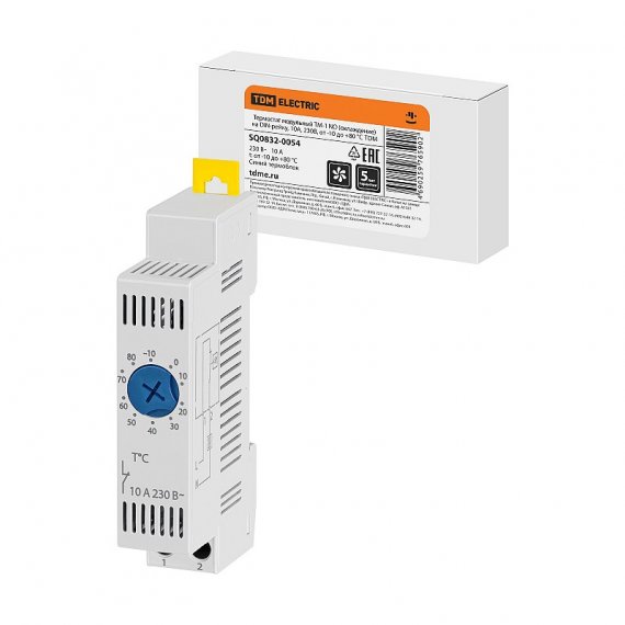 Фотография товара 'Tdm SQ0832-0054 Термостат модульный ТМ-1 NO (охлаждение) на DIN-рейку, 10 А, 230 В'