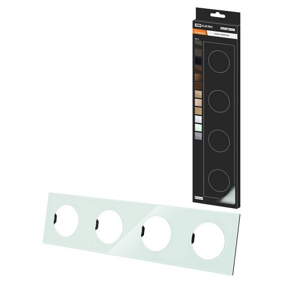 Фотография товара 'Tdm SQ1819-0105 Рамка четверная фисташковая, стекло, "Байкал"'